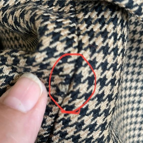 Vintage Liz Claiborne Collection Womens Size 10 Houndstooth Wool Blazer/Jacket - Picture 3 of 16
